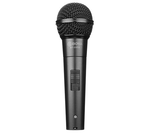 Ръчен микрофон BOYA BY-BM58 - динамичен, вокален, XLR