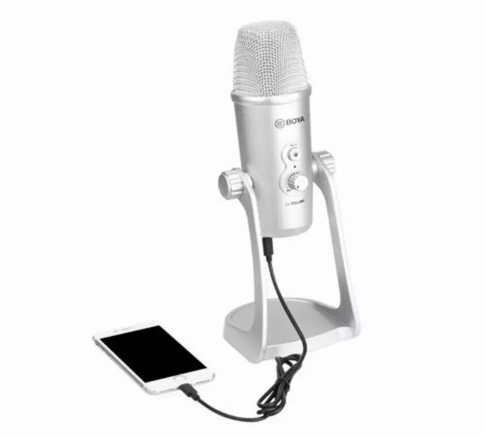 Настолен микрофон BOYA BY-PM700SP, USB-A/USB-C/Lightning