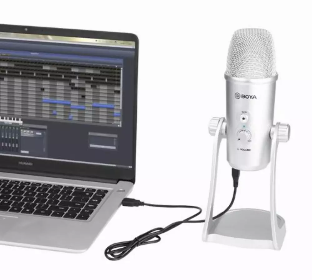Настолен микрофон BOYA BY-PM700SP, USB-A/USB-C/Lightning
