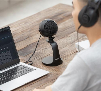 Настолен микрофон BOYA BY-PM300, 3.5mm/USB-C