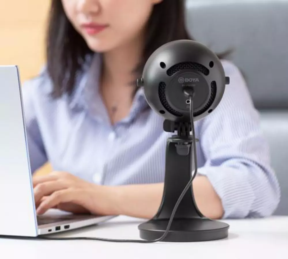 Настолен микрофон BOYA BY-PM300, 3.5mm/USB-C