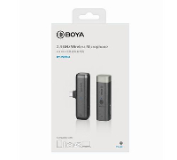 Безжичен микрофон брошка BOYA BY-WM3U, USB-C, комплект предавател и приемник