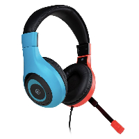 Геймърски слушалки Nacon Bigben Nintendo Switch Headset V1, Микрофон, Червен/Син