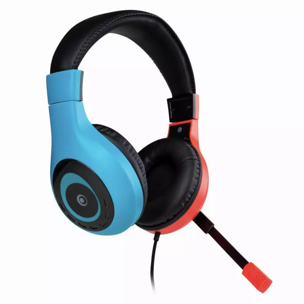 Геймърски слушалки Nacon Bigben Nintendo Switch Headset V1, Микрофон, Червен/Син