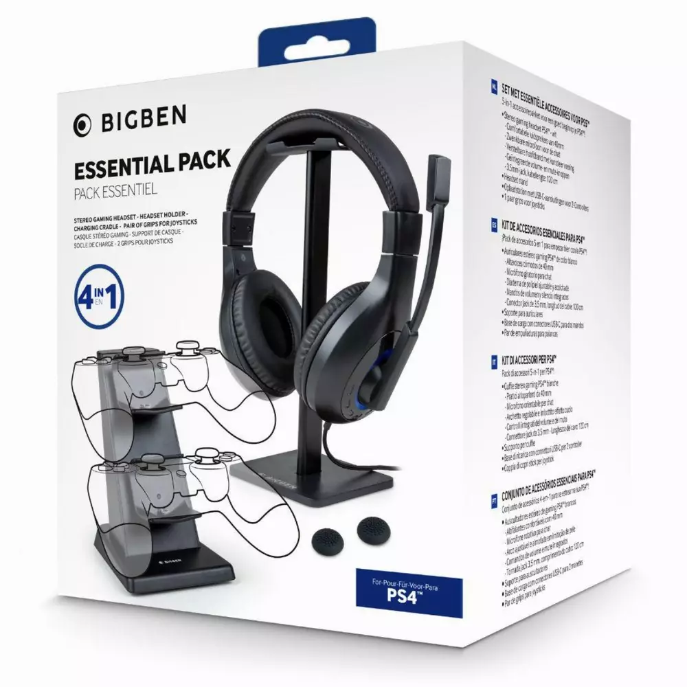 Комплект BigBen PS4 Essential Pack 4in1 NACON