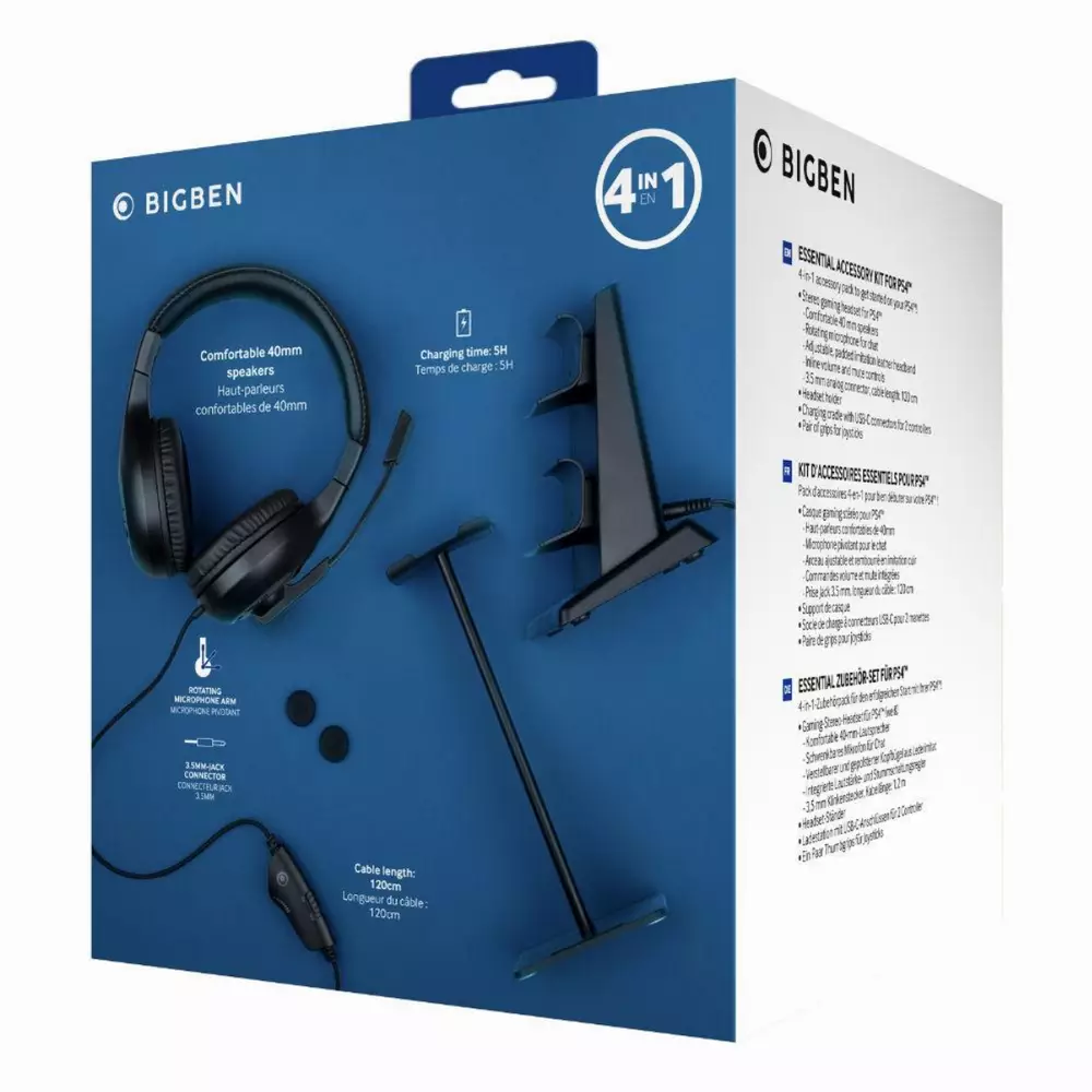 Комплект BigBen PS4 Essential Pack 4in1 NACON