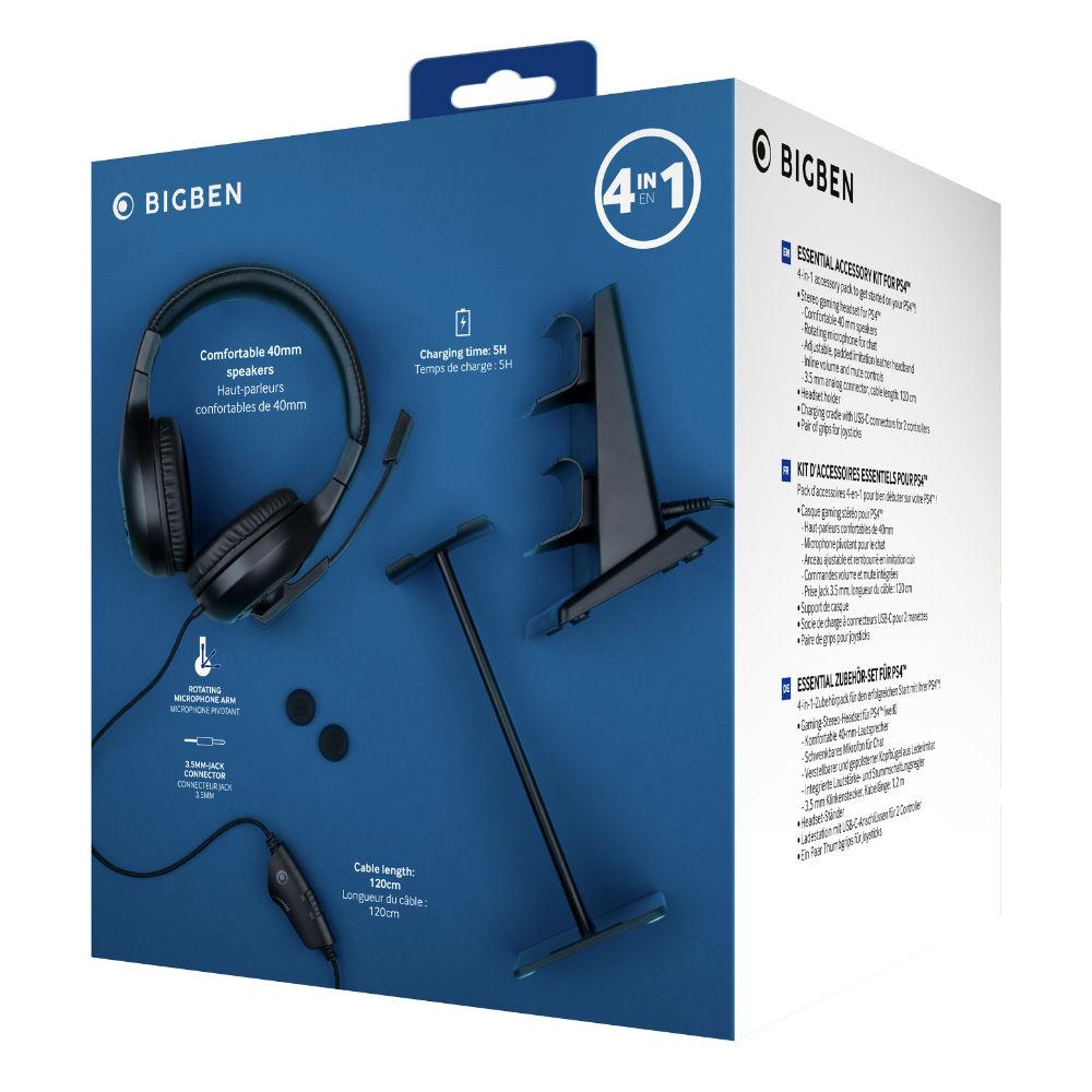 Комплект BigBen PS4 Essential Pack 4in1 NACON