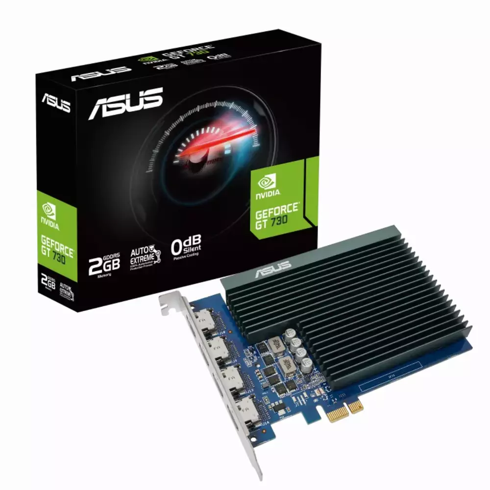 Видео карта ASUS GeForce GT 730 2GB GDDR5 Passive 4 x HDMI - 90YV0H20-M0NA00