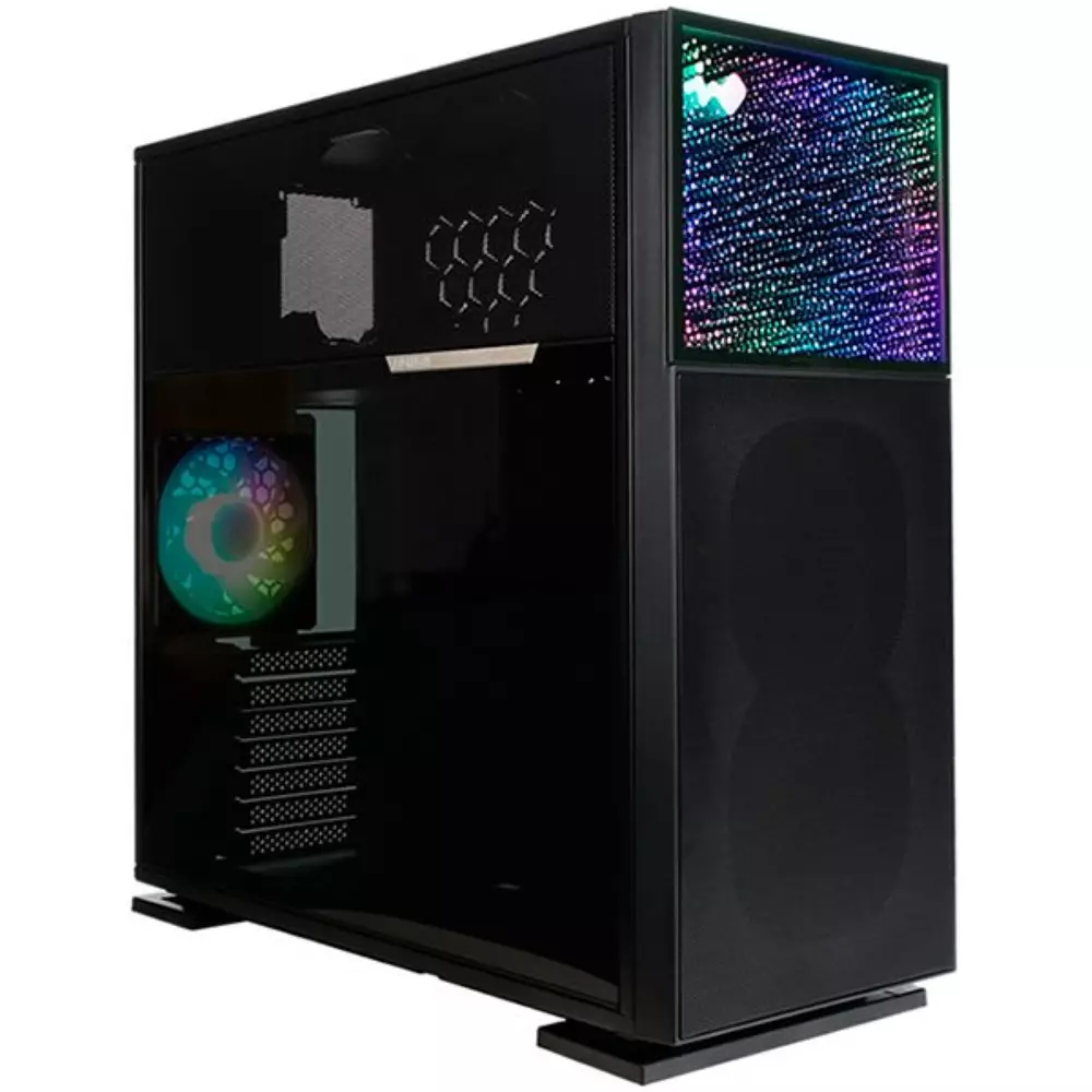 Кутия In Win N515 Mid-Tower TG ARGB Black