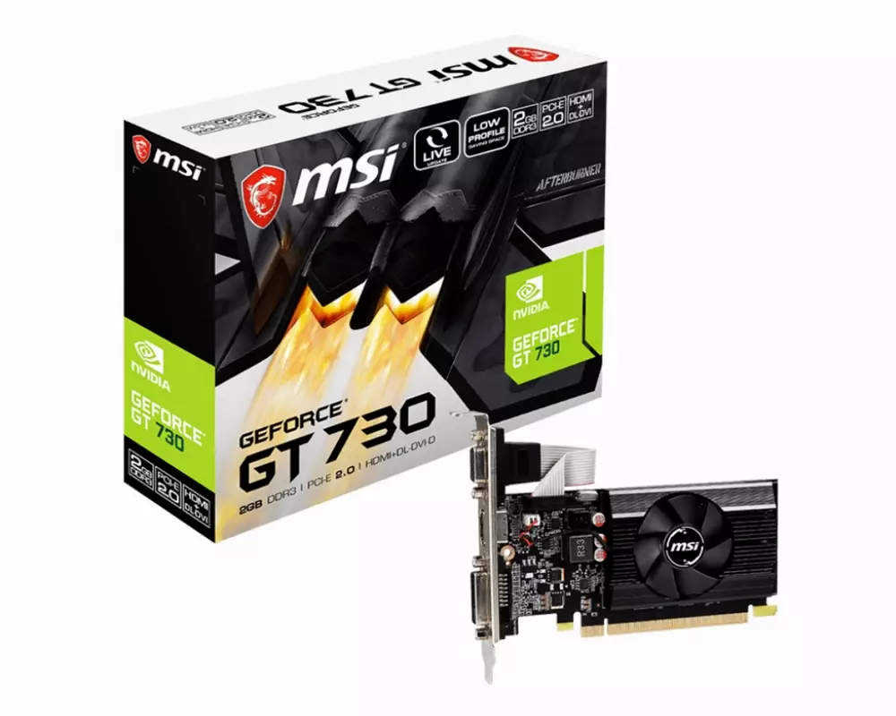 Видео карта MSI GeForce GT 730 2GB DDR3 Low Profile - 912-V809-4033