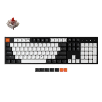 Геймърска клавиатура Keychron C2 Hot-Swappable Full-Size Gateron G Pro Red Switch White LED ABS