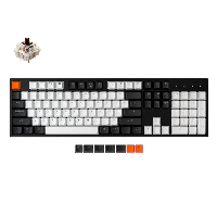 Геймърска клавиатура Keychron C2 Full-Size Gateron G Pro Brown Switch White LED ABS