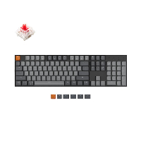 Безжична геймърска клавиатура Keychron K10 Full-Size Gateron Red Switch White LED ABS