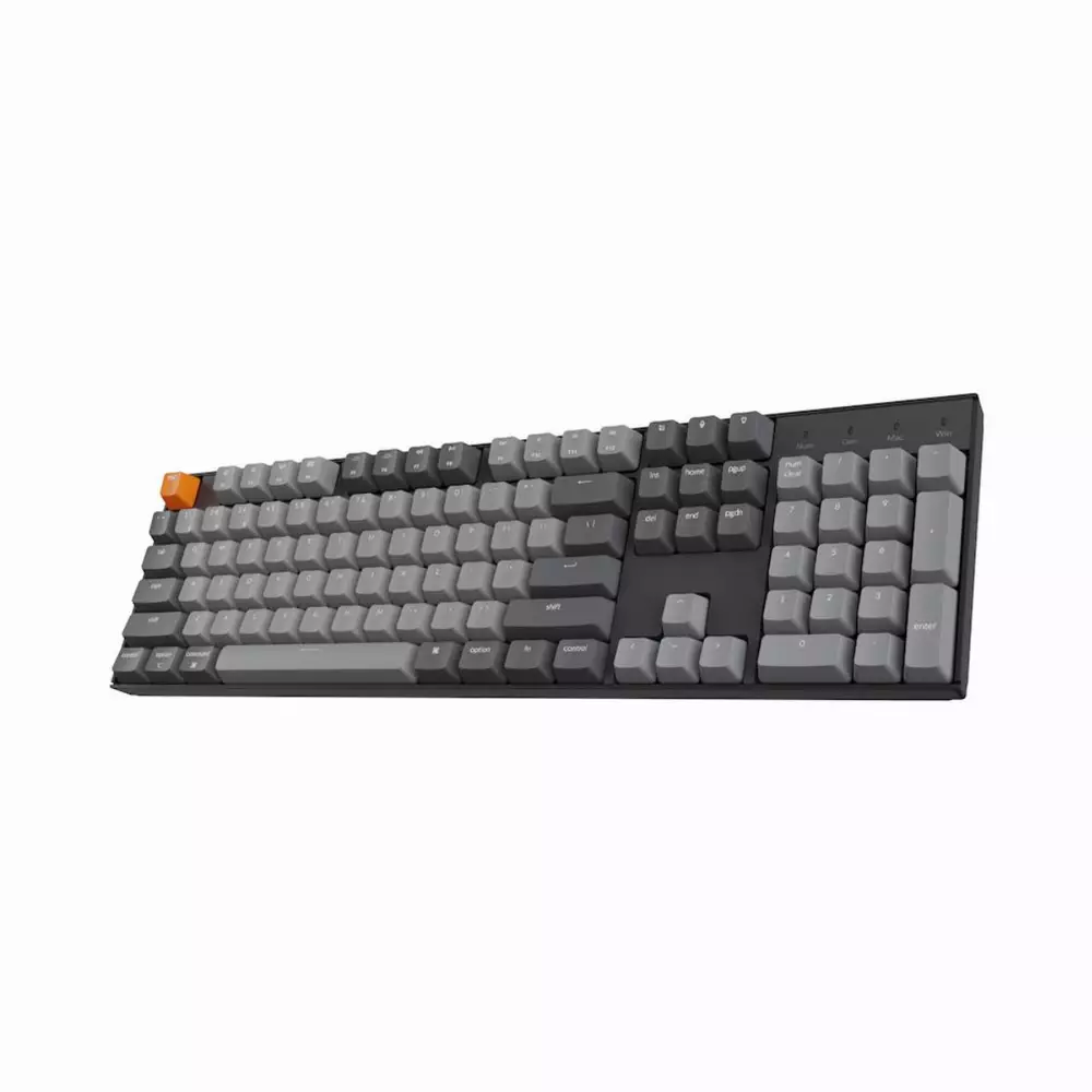 Безжична геймърска клавиатура Keychron K10 Hot-Swappable Full-Size Gateron Red Switch RGB LED ABS