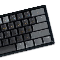 Безжична геймърска клавиатура Keychron K12 Hot-Swappable 60% Gateron Blue Switch RGB LED ABS