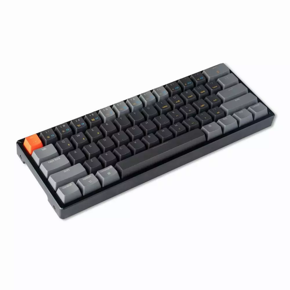 Безжична геймърска клавиатура Keychron K12 Hot-Swappable 60% Gateron Brown Switch RGB LED ABS