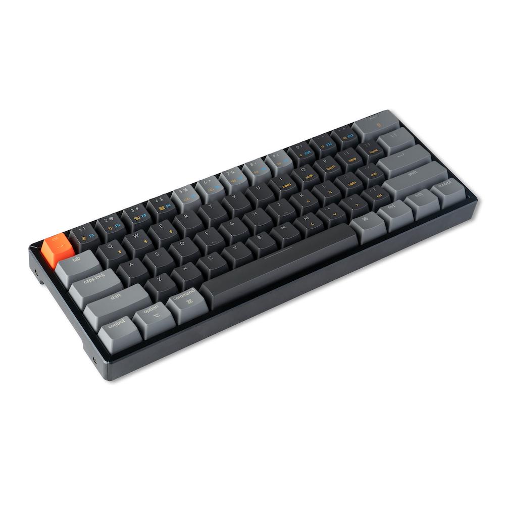 Безжична геймърска клавиатура Keychron K12 Hot-Swappable 60% Gateron Brown Switch RGB LED ABS
