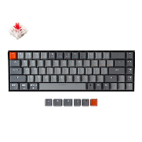 Безжична геймърска клавиатура Keychron K6 Hot-Swappable 65% Red Switch RGB LED ABS