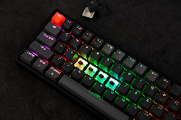Безжична геймърска клавиатура Keychron K6 Hot-Swappable 65% Red Switch RGB LED ABS