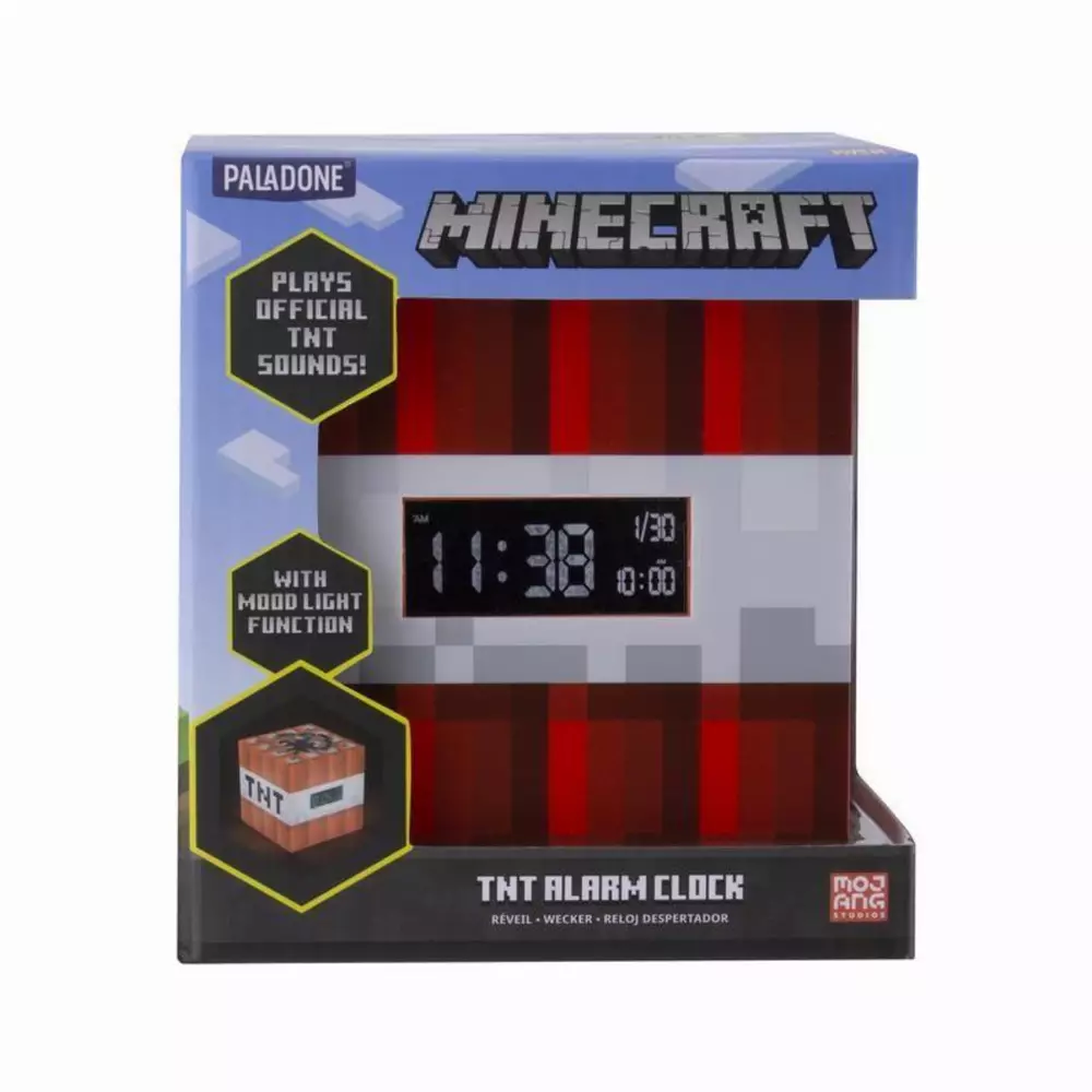 Часновник/будилник Paladone Minecraft TNT Alarm Clock