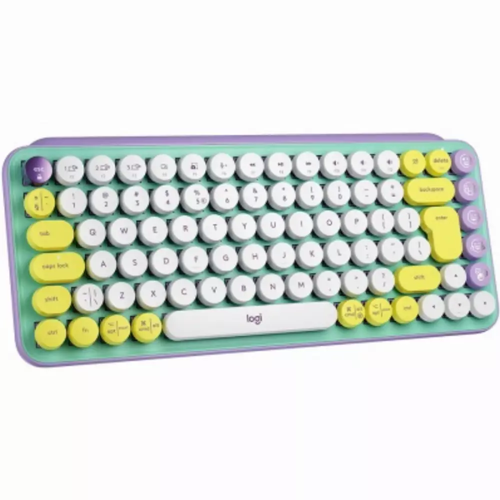 Клавиатура Logitech POP Wireless Mechanical Keyboard Emoji Keys Daydream Mint - 920-010736