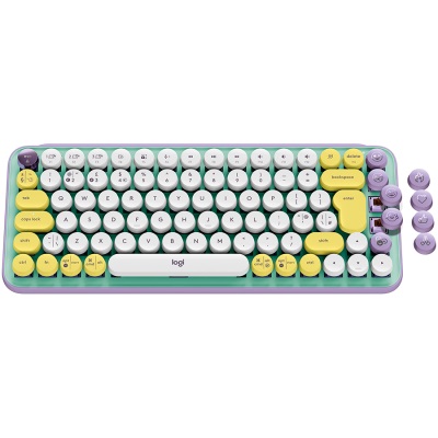 Клавиатура Logitech POP Wireless Mechanical Keyboard Emoji Keys Daydream Mint - 920-010736