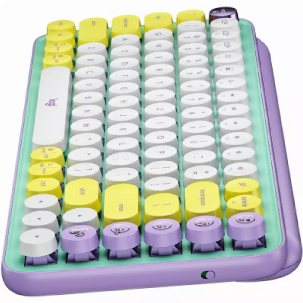 Клавиатура Logitech POP Wireless Mechanical Keyboard Emoji Keys Daydream Mint - 920-010736