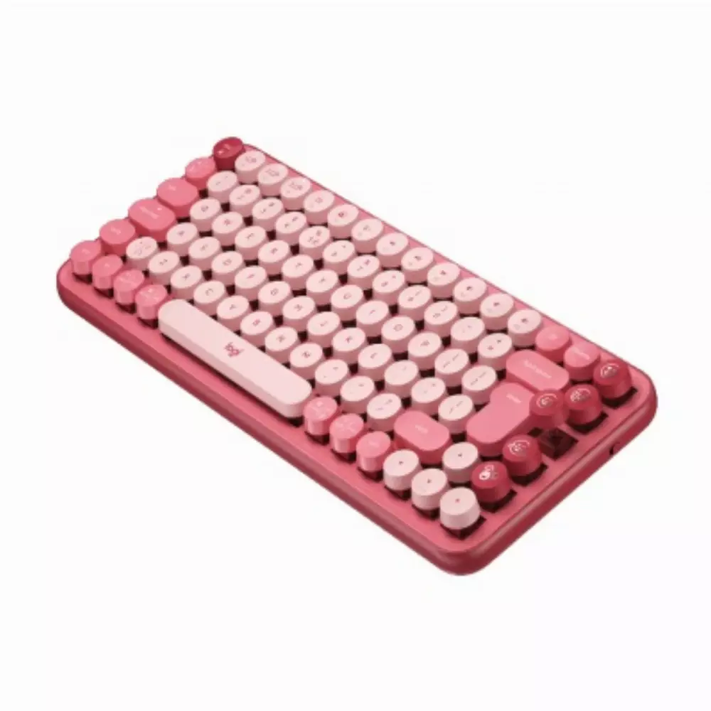 Πληκτρολόγιο Logitech POP Wireless Mechanical Keyboard Emoji Keys Heartbreaker Rose - 920-010737