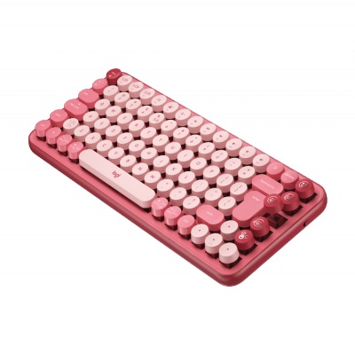 Πληκτρολόγιο Logitech POP Wireless Mechanical Keyboard Emoji Keys Heartbreaker Rose - 920-010737
