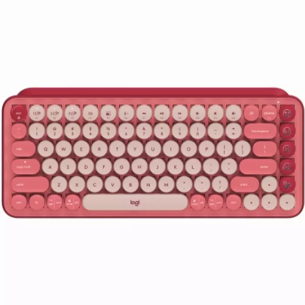 Клавиатура Logitech POP Wireless Mechanical Keyboard Emoji Keys Heartbreaker Rose - 920-010737