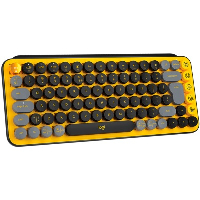 Клавиатура Logitech POP Wireless Mechanical Keyboard Emoji Keys Blast Yellow - 920-010735