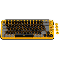 Клавиатура Logitech POP Wireless Mechanical Keyboard Emoji Keys Blast Yellow - 920-010735