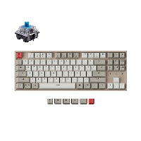 Геймърска клавиатура Keychron K8 Aluminum Hot-Swappable TKL Blue Switch No LED ABS