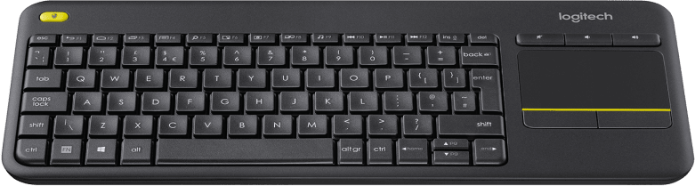 Клавиатура с тъчпад Logitech Wireless Touch K400 Plus Black - 920-007145