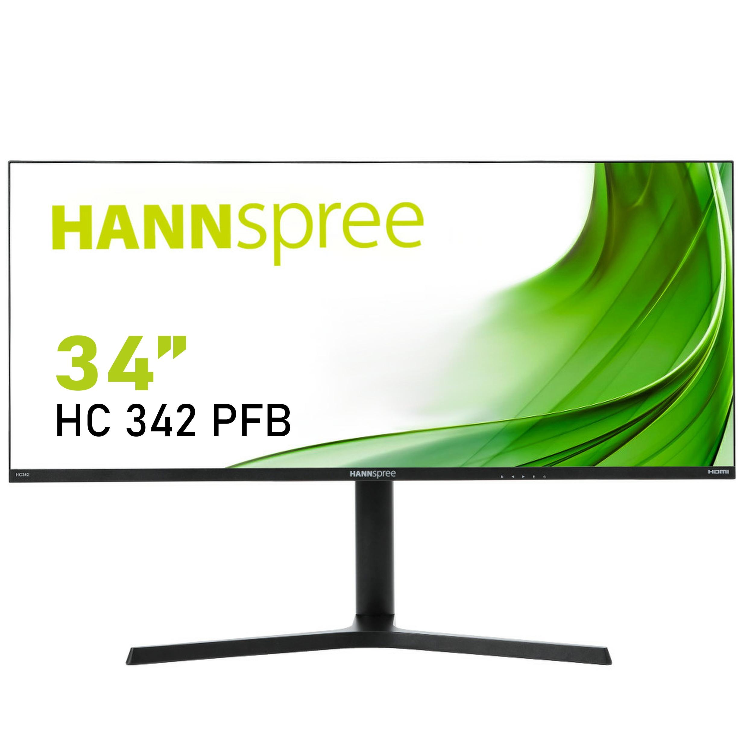 Монитор HANNSPREE HC 342 PFB, UWQHD, UltraWide, 34 inch, HDMI, DP, Черен