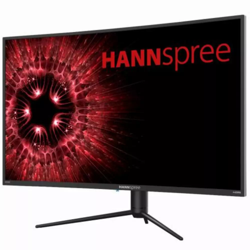 Геймърски монитор HANNSPREE HG 392 PCB, WQHD, Wide, Извит, 38.5 inch, 165 Hz, HDMI, DP, Черен