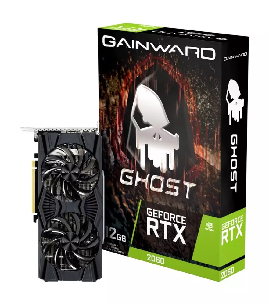 Видео карта Gainward GeForce RTX 2060 GHOST 12GB D6