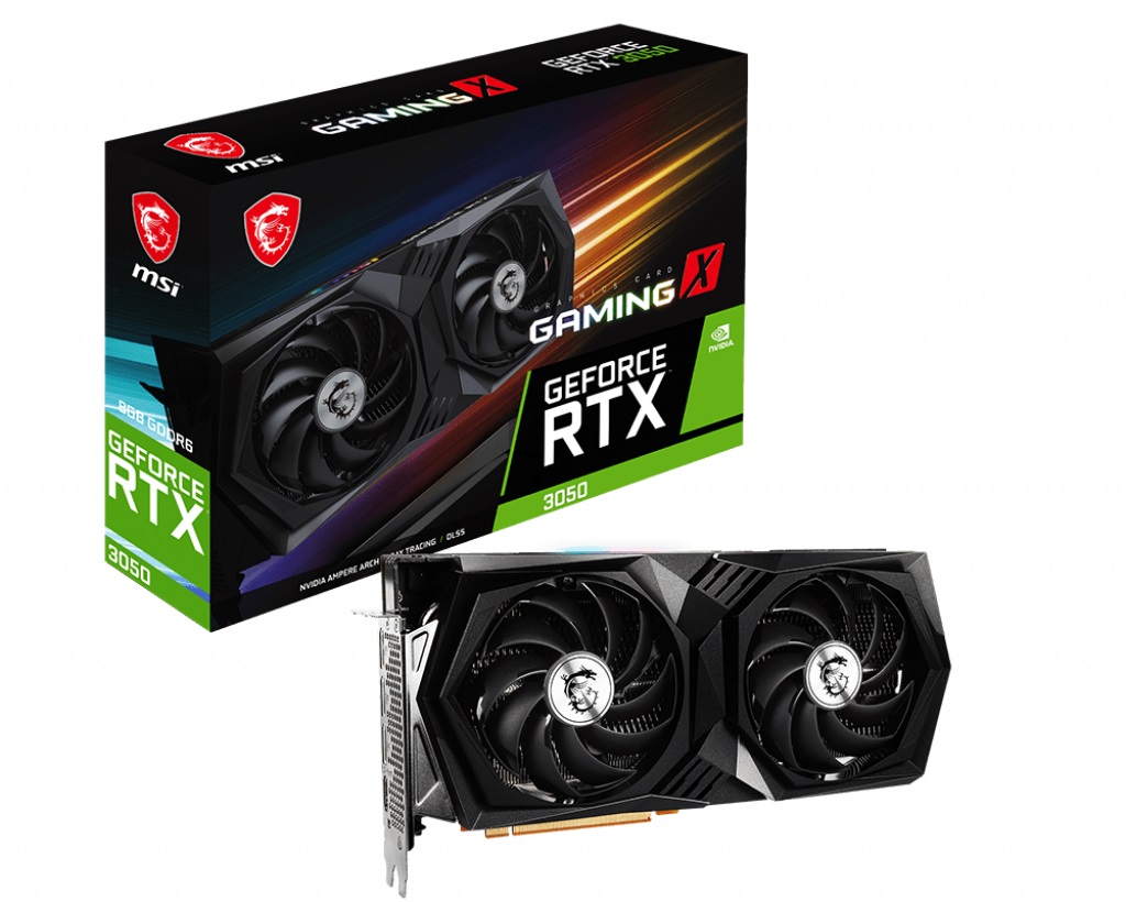 Видео карта MSI GeForce RTX 3050 GAMING X 8G