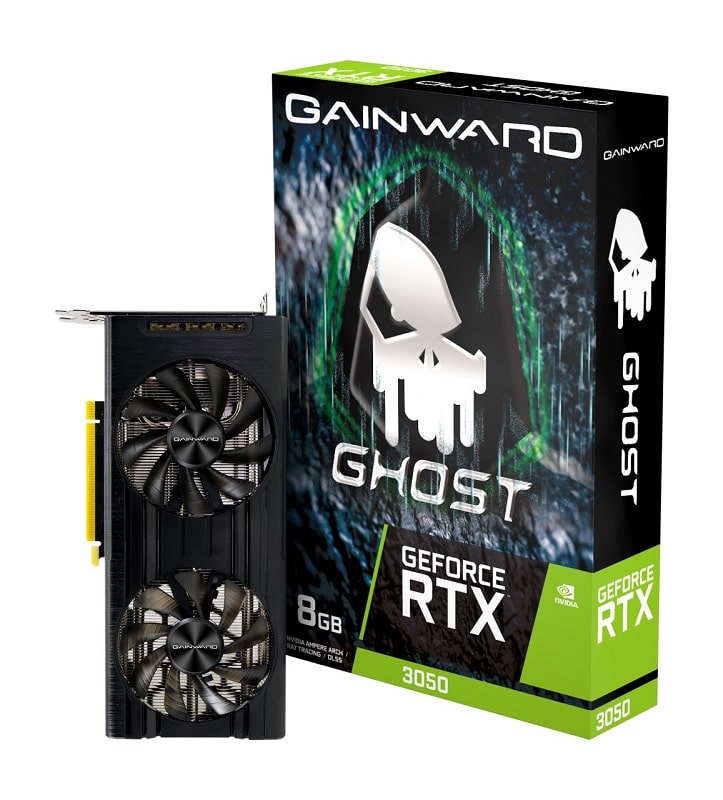 Видео карта Gainward GeForce RTX 3050 Ghost 8GB