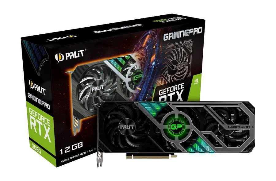 Видео карта Palit GeForce RTX 3080 GamingPro 12G LHR