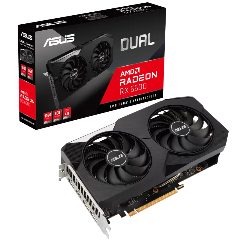Видео карта ASUS Dual Radeon RX 6600 8GB GDDR6 - 90YV0GP0-M0NA00