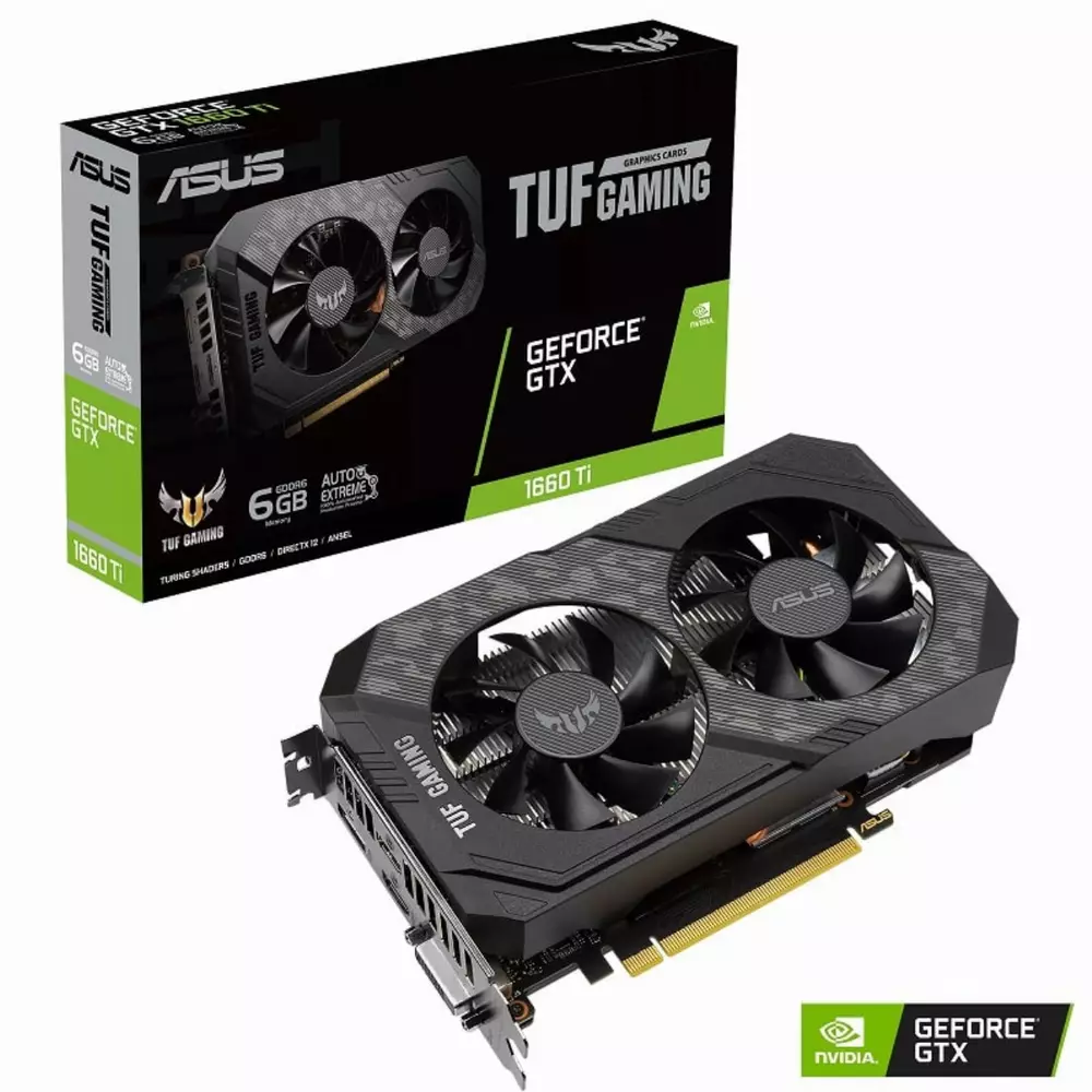 Видео карта ASUS TUF Gaming GeForce GTX 1660 Ti EVO 6GB GDDR6 - 90YV0CT8-M0NA00