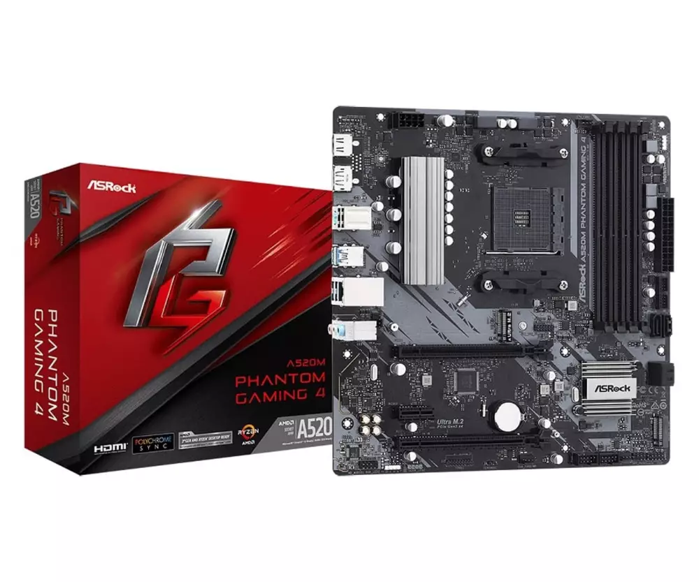 Дънна платка Asrock A520M Phantom Gaming 4 AM4