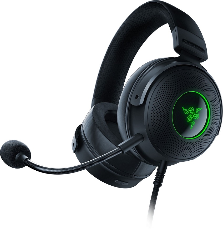 Ακουστικά παιχνιδιών Razer Kraken V3 Hypersense THX Black - RZ04-03770100-R3M1