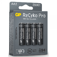 Акумулаторна Батерия GP R6 AA 2100mAh RECYKO + PRO 210AAHCB-EB4 NiMH /до 1500 цикъла/  4 бр. в опаковка GP
