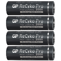 Акумулаторна Батерия GP R6 AA 2100mAh RECYKO + PRO 210AAHCB-EB4 NiMH /до 1500 цикъла/  4 бр. в опаковка GP