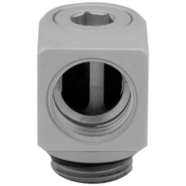 Фитинг EK-Quantum Torque Micro Rotary 90° - Satin Titanium