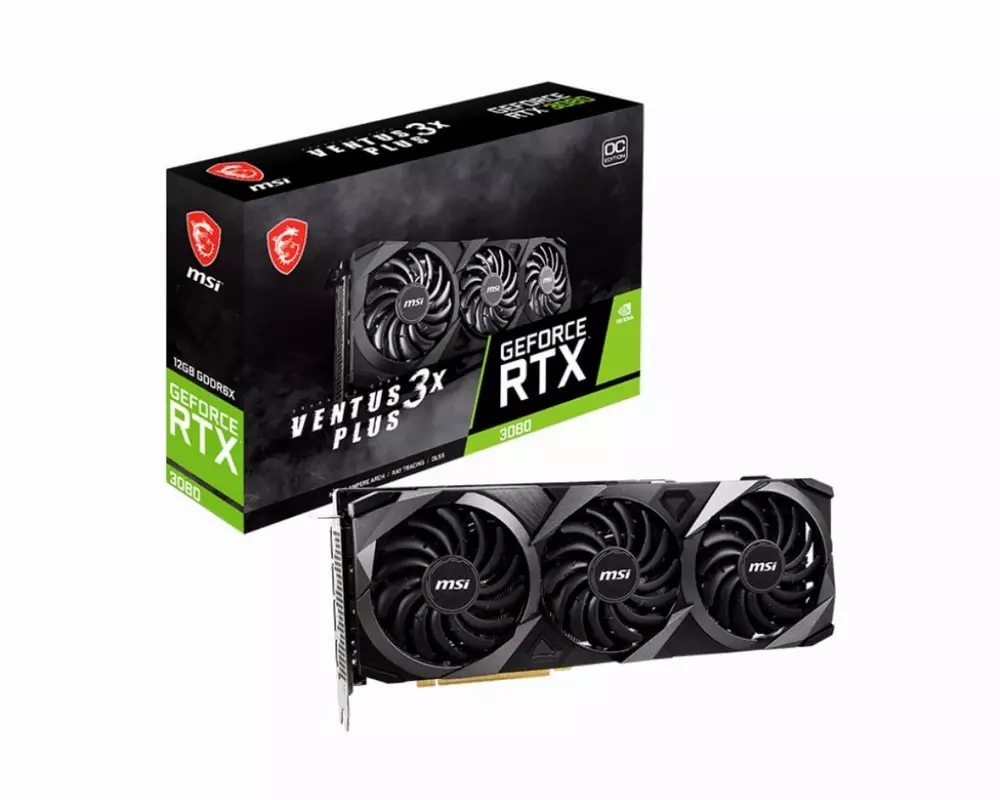 Видео карта MSI GeForce RTX 3080 VENTUS 3X PLUS 12G OC LHR