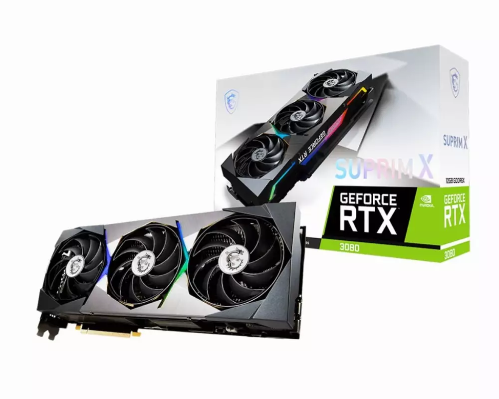 Видео карта MSI GeForce RTX 3080 SUPRIM X 12G LHR