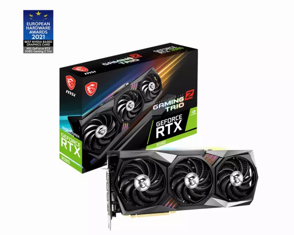 Видео карта MSI GeForce RTX 3080 GAMING Z TRIO 10G LHR